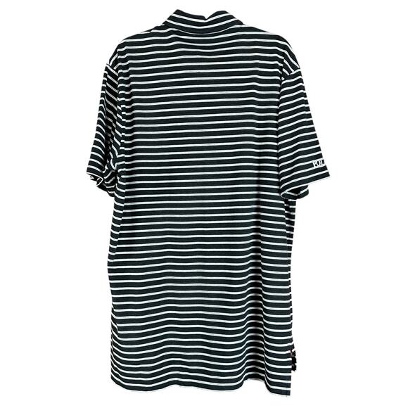 Polo Golf Ralph Lauren Shirt Men Sz XL Black White Striped Stretch Lisle Classic - Picture 2 of 8